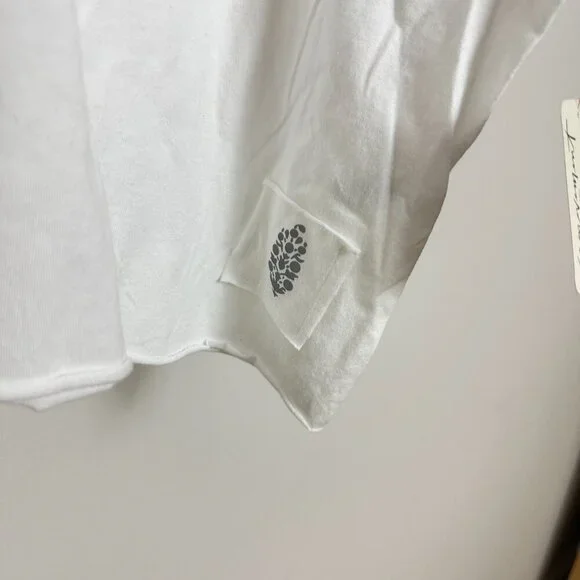 FREE PEOPLE Movement Inspire Tee Logo in White Combo Size X-Large - Picture 4 of 6